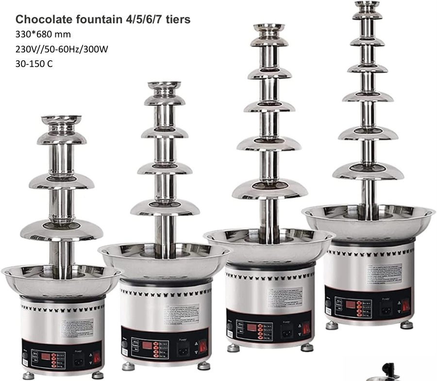 CHINESE Chocolate fountain 4/5/6/7 tiers