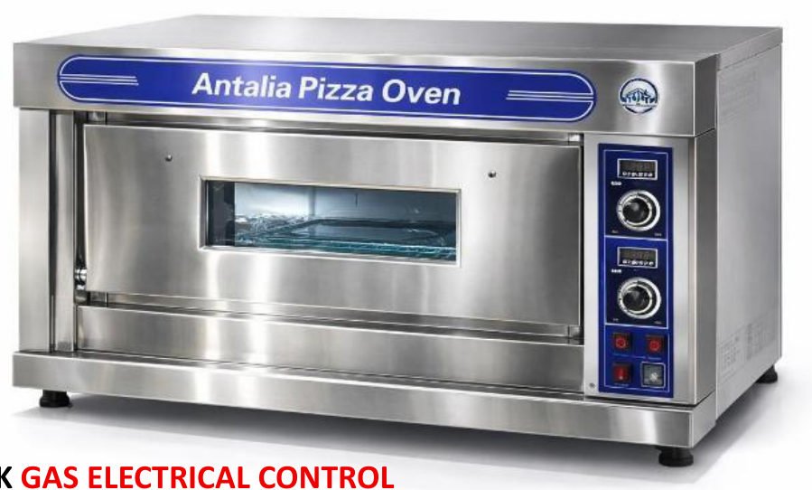 CHINESE PIZZA OVEN ONE DECK GAS ELECTRICAL CONTROL — 1250*820*550 mm