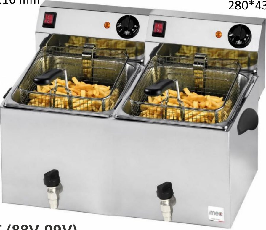 MEC Electrical fryers with drain tap FT LINE