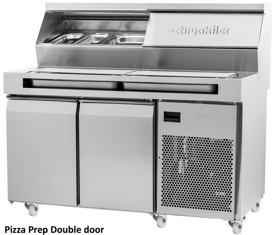 OZTI Pizza Prep Double door